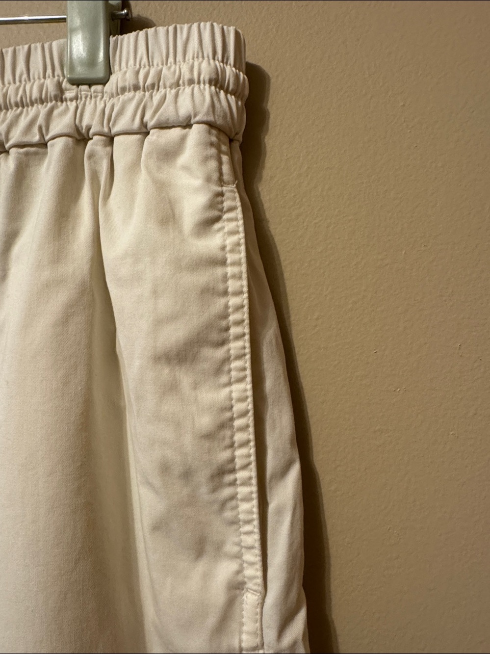 COS Cream Straight-Leg Drawstring Pants - Picture 3 of 6